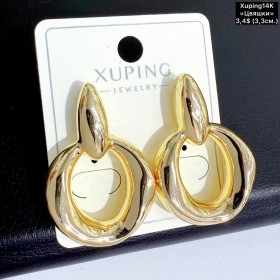 Сережки Xuping14К 10923 (3.3см) «цвяшки»
